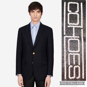 COHOES Cashmere Navy Blazer with gold buttons size small- medium
